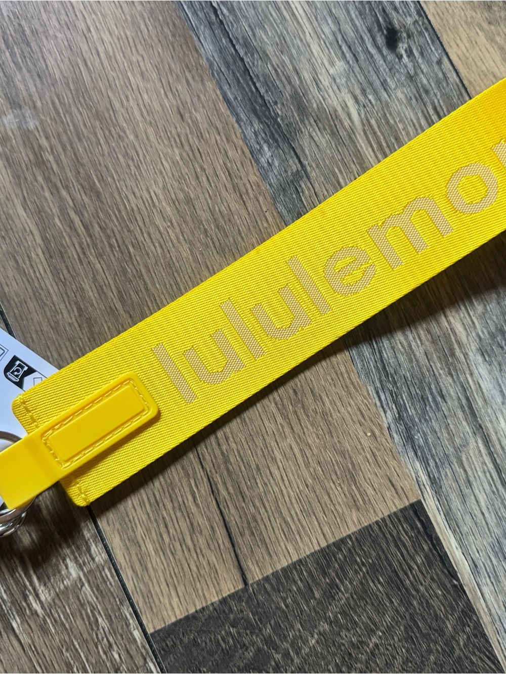 lululemon Neverlost Keychain Wristlet Maize Yellow - Picture 2 of 3